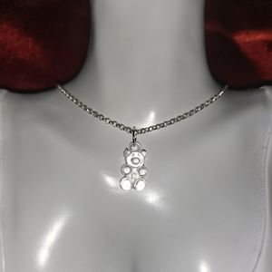 Teddy Bear charm necklace